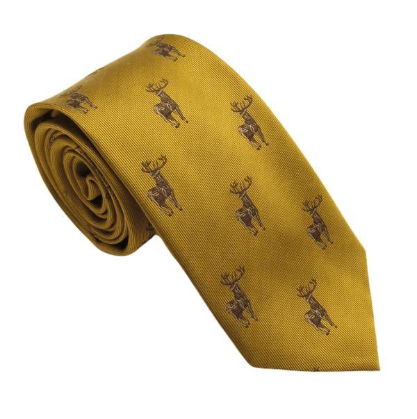 Standing Stag Country Silk Neck-Tie by Van Buck – Premium Men's Patterned Shirt by Claudio Lugli | Bold Design, Tailored Fit, Best Printed Shirts