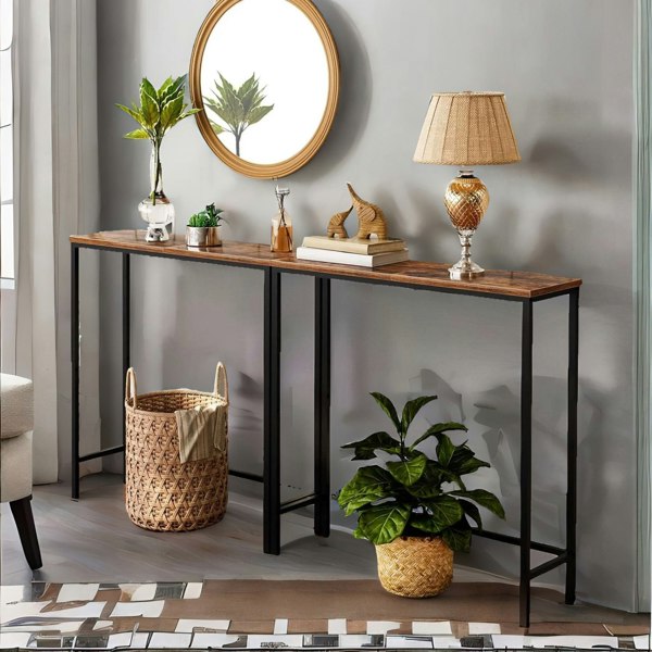 Rafaelo Mobilia Slim Console Table for Hallway