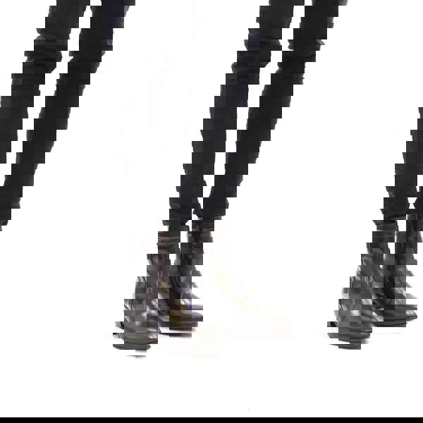 Club Cubano EMMANUEL Mens Smooth Leather Cuban Heel Boots Brown