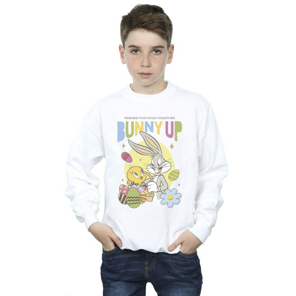 Looney Tunes Boys Bunny Up Sweatshirt - White