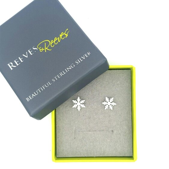 Reeves & Reeves Snowflake Stud Earrings
