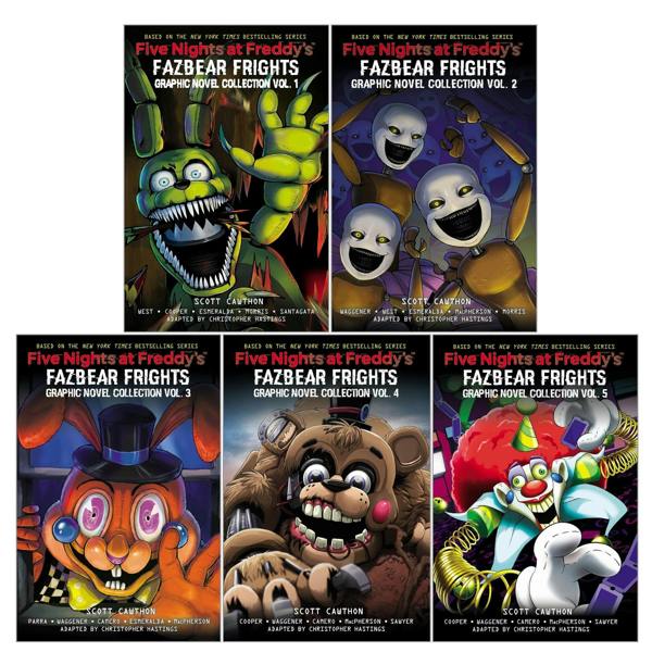 Five Nights at Freddy's Fazbear Frights Graphic Novels 5 Books Collection Set (Volumes 1-5)