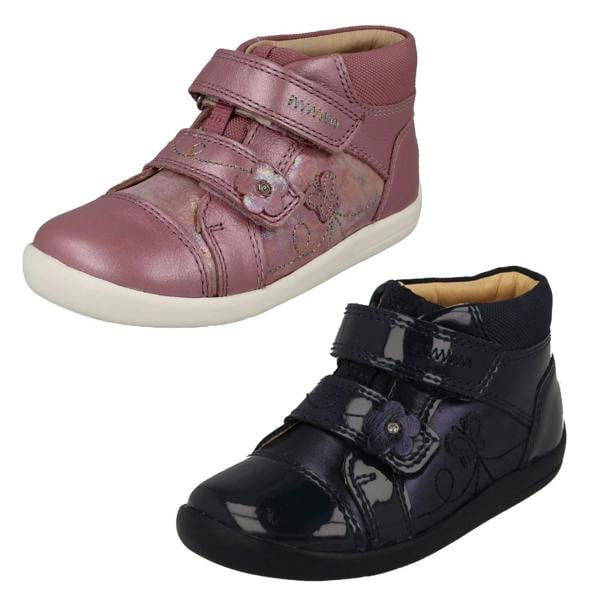 Start-rite Girls Startrite Hook & Loop Ankle Boots Daydream