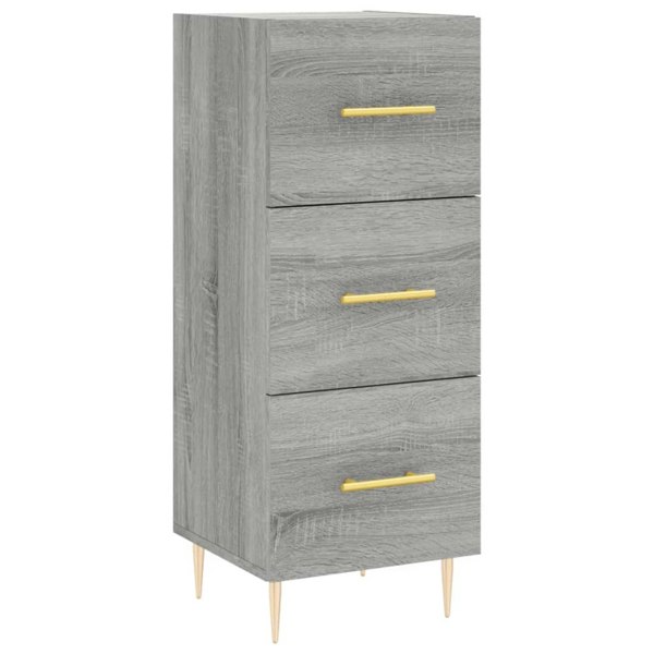 Berkfield Highboard Grey Sonoma 34.5x34x180 cm Engineered Wood