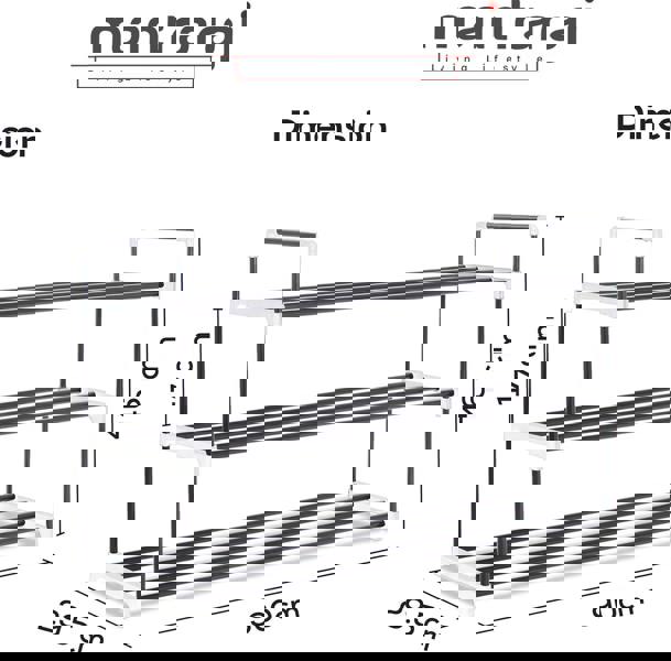 MANTRARAJ 3 Tier Heavy Duty Metal Shoe Quick Assembly Shoe Rack Shoe Storage Cabinet Holds Upto 12-15 Pairs