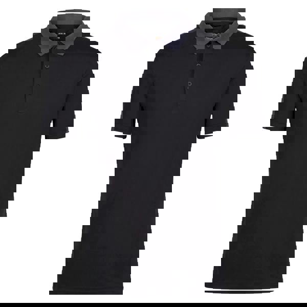 Regatta Contrast Coolweave Pique Polo Shirt - Black/Seal Grey - 