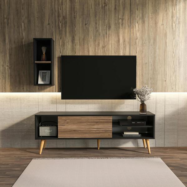 Decorotika Rans Modern Tv Stand TV Cabinet for TV's up to 55"