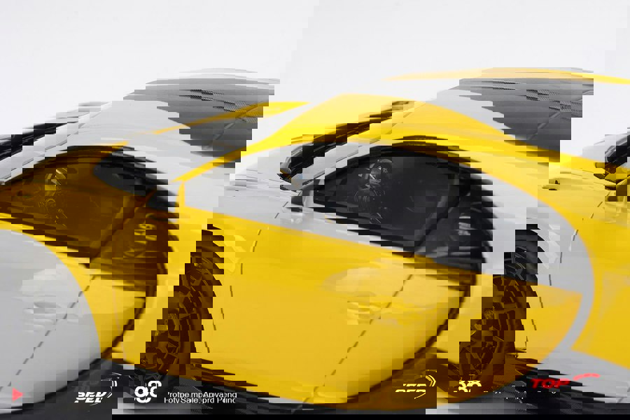 TSM Bugatti Chiron Pur Sport Yellow 1:18 Scale TSM TS0388