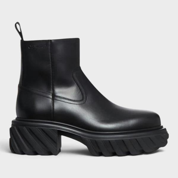 Off-White Exploration Motor Ankle Boot Black