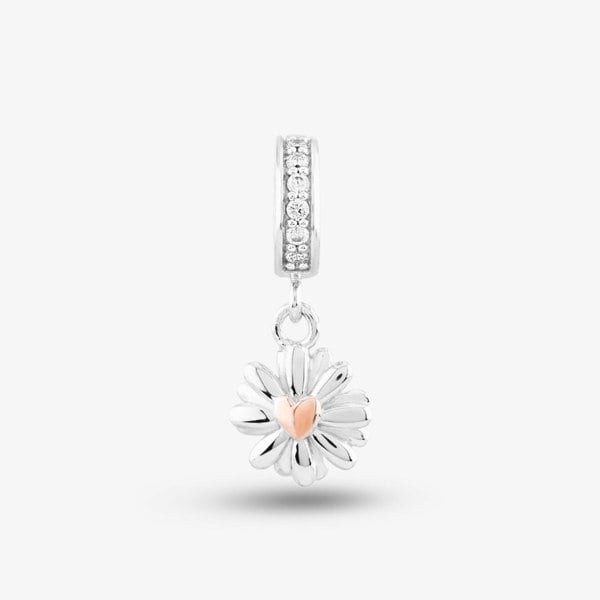 Rosa Lea Daisy Flower Rose Dangle Charm AM-2THB028907