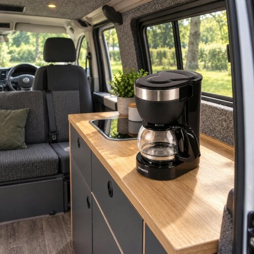 Mestic 12V Coffee Maker 5 Cup 0.65L for Caravan Campervan Motorhome Machine 170W
