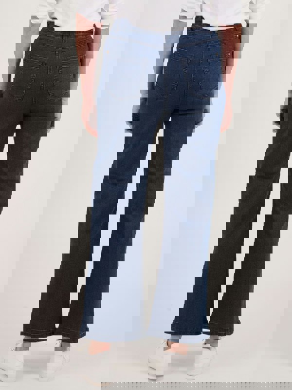 PennyPlain 5 Pocket Wide Leg Denim - Denim