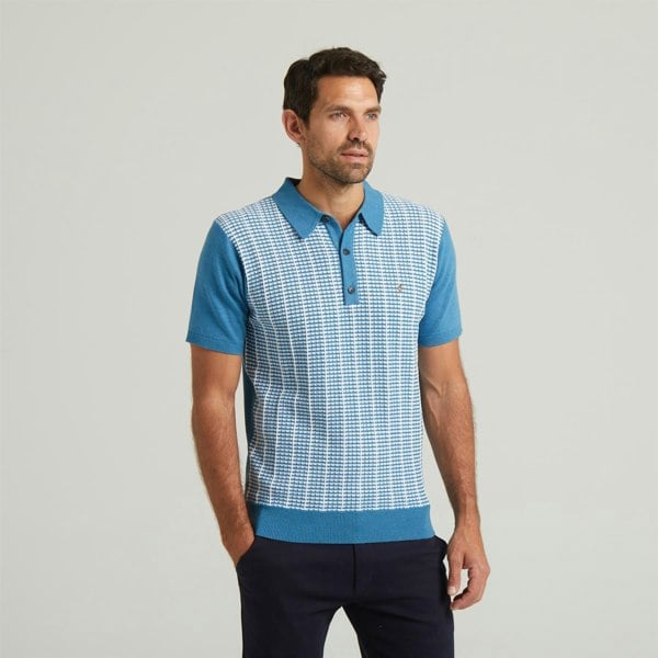 Gabicci G54M09 Mens Short Sleeve Knitted Polo Gabicci Classic - AQUA