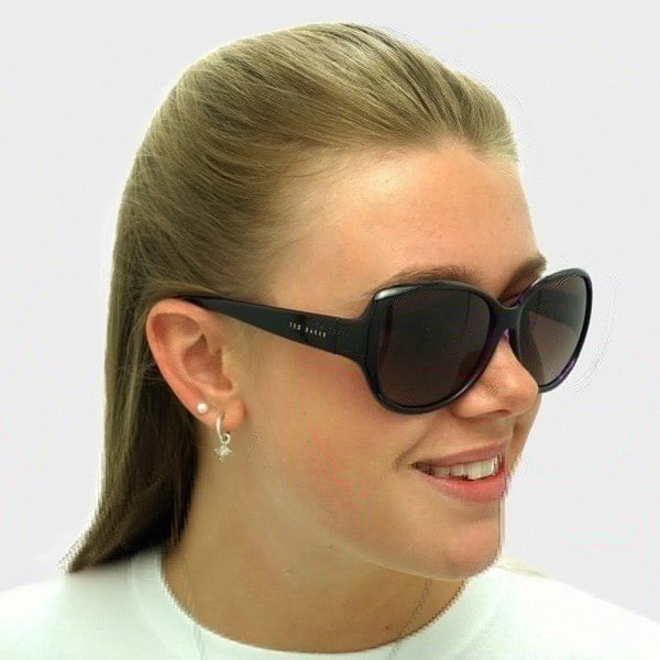 Ted Baker Sunglasses TB1394 Shay 001 Black Purple Brown Gradient