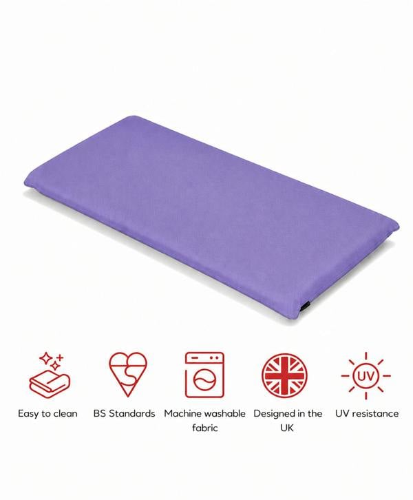 SP Range 2 Seater Bench Pad Cushion Plum The Garden Furniture Shop