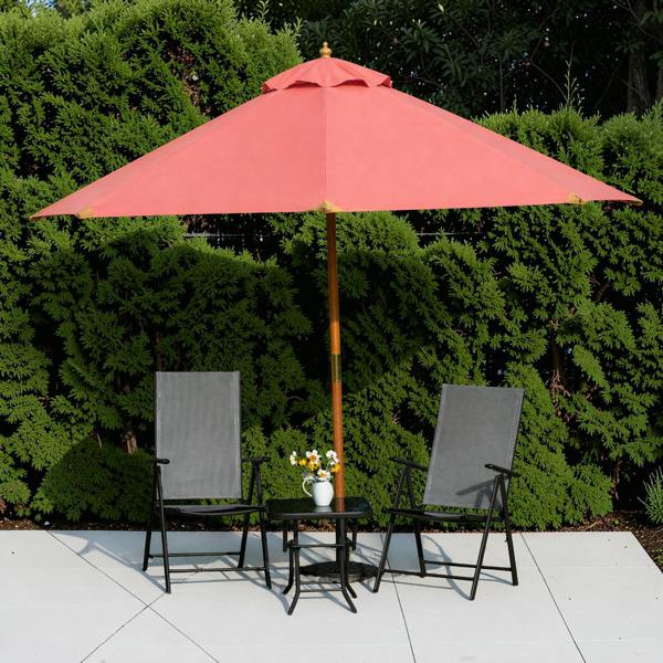 The Garden Marketplace 3m Premium Hardwood Garden Parasol Umbrella