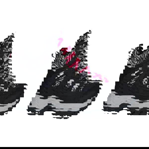 Mountain Warehouse Womens/Ladies Adventurer Leopard Print Faux Suede Waterproof Walking Boots - Bright Pink - 