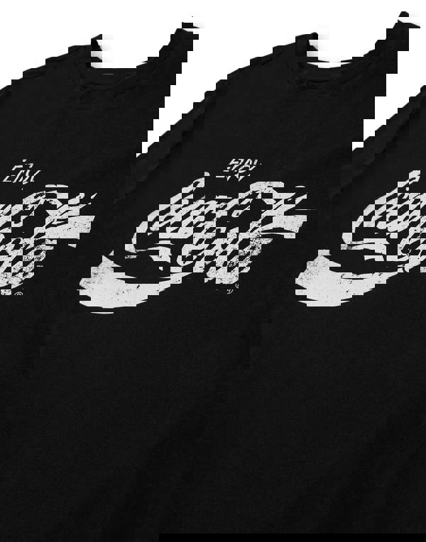 Coca Cola Unisex Black Distressed Logo Short Sleeved T-Shirt