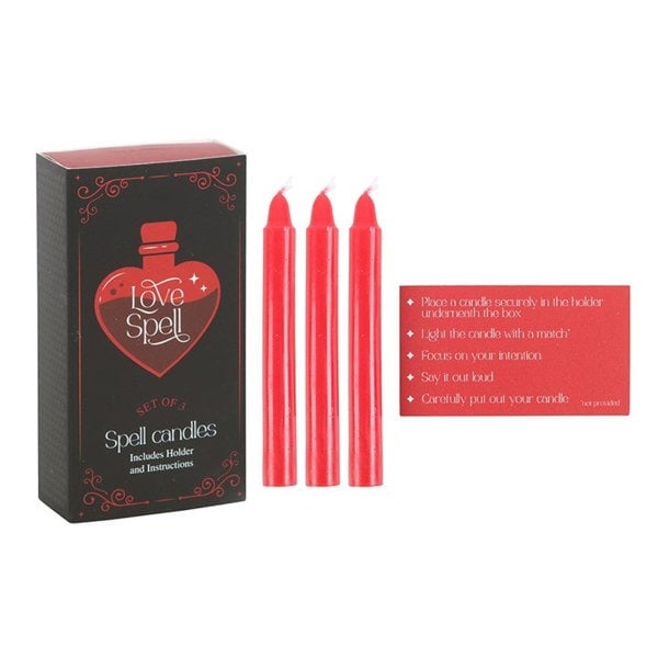 Serano Set of 3 Love Spell Candles in a Box