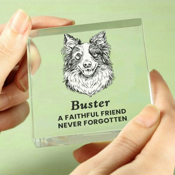 Personalised Memento Company Personalised Dog Breed Small Crystal Ornament