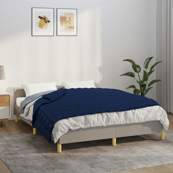 Berkfield Weighted Blanket Blue 120x180 cm 5 kg Fabric