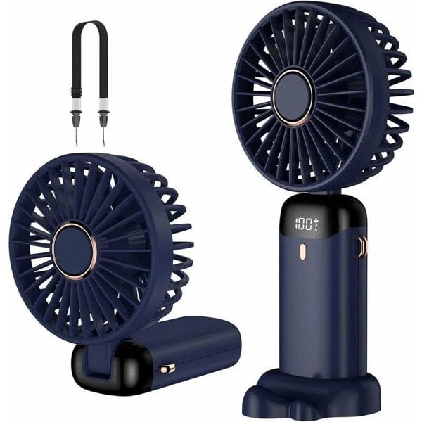 Dragodirect Rechargeable 2-in-1 Mini Fan with LED Light Handheld and Table Use USB-C