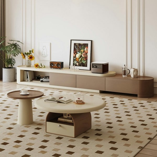 Rit Concept Dinh Nesting Round Coffee Table Set With Storage