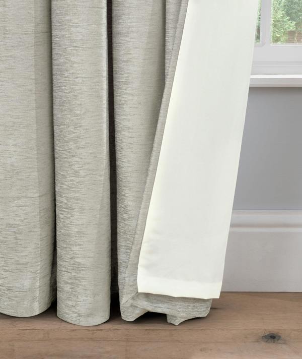 Smart Living Chenille Eyelet Curtain - Cream