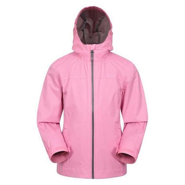 Mountain Warehouse Childrens/Kids Torrent Taped Seam Waterproof Jacket - Pale Pink - 