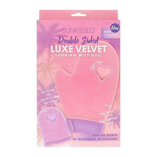 Sunkissed Double Sided Luxe Velvet Tanning Mitt Duo