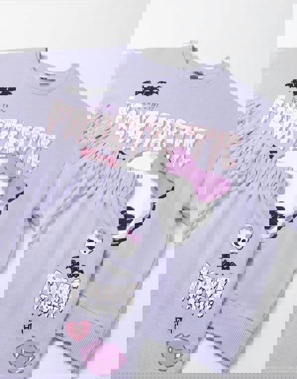 Monster High Girls Purple Fangtastic Sweatshirt and Joggers Set