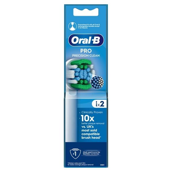 Oral-B Pro Precision Clean Toothbrush Heads, 2 Counts