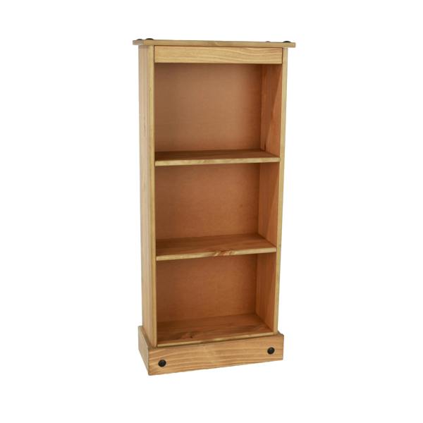 Core Products Corona Low Narrow 3-Shelf Bookcase