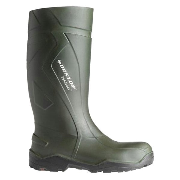 Dunlop C762933 Purofort+ Full Safety Standard Wellington Boxed / Mens Boots - Green