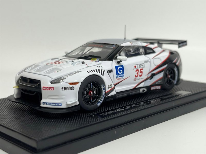 Ebbro Nissan GTR GT1 2009 Silverstone #35 1:43 Scale 44305