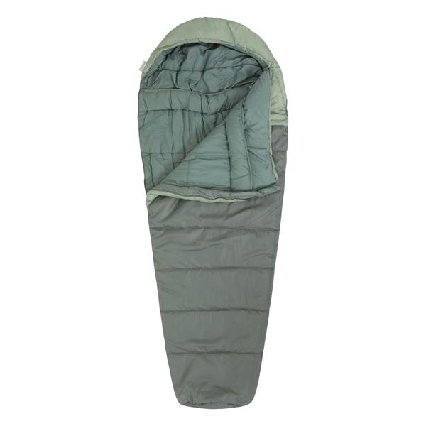 Mountain Warehouse Summit 250 Left Zip Mummy Sleeping Bag - Khaki Green - 