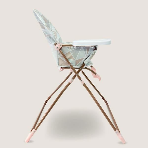 My Babiie MBHC1 Compact Highchair - Rose Geo