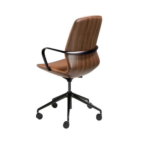 Angel Cerdá Brown leatherette  swivel office chair 4219