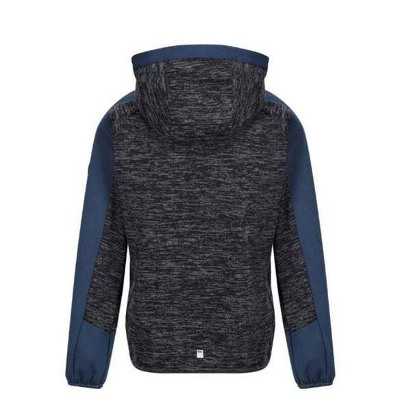 Regatta Boy's Dissolver VI Marl Fleece Full Zip Hoodie - Navy / Moonlight Denim