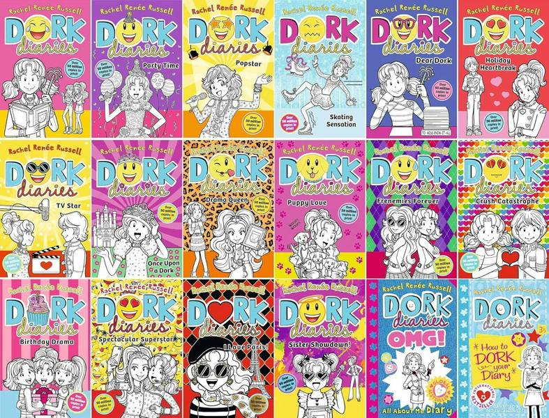 Dork Diaries Collection 18 Books Set by Rachel Renée Russell