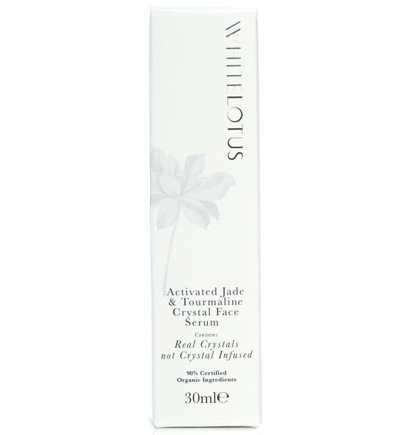 White Lotus Beauty Activated Jade and Tourmaline Crystal Face serum 30mL