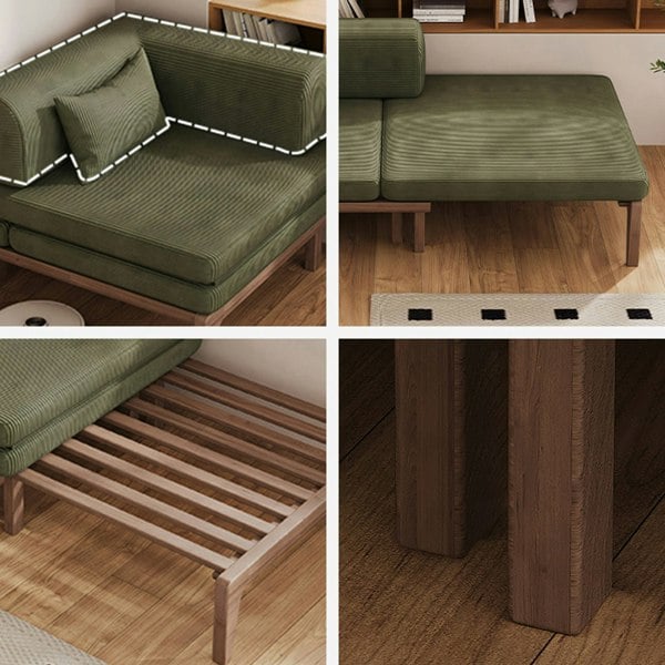 Rit Concept Al-Farsi Corner Sofa Bed, Single Sofa Chair, Corduroy