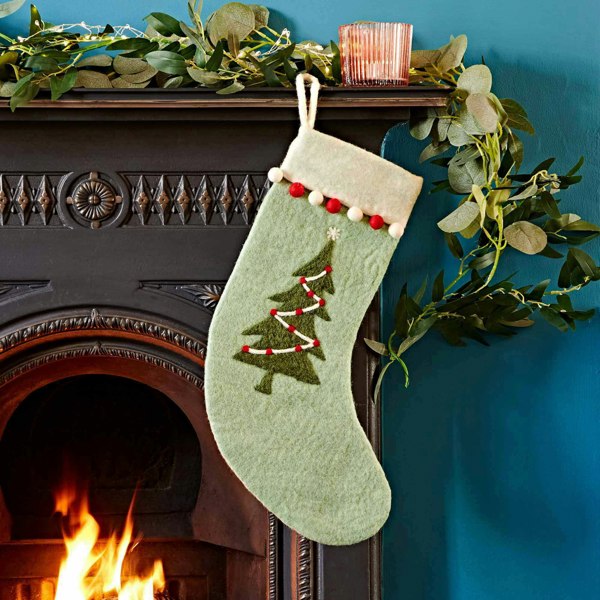Paper High Personalised Felt Christmas Stocking