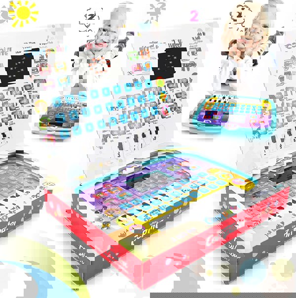 deAO Toys Toddler Tablet Early Learning Educational Toy Multi-Function Musical Touch Pad