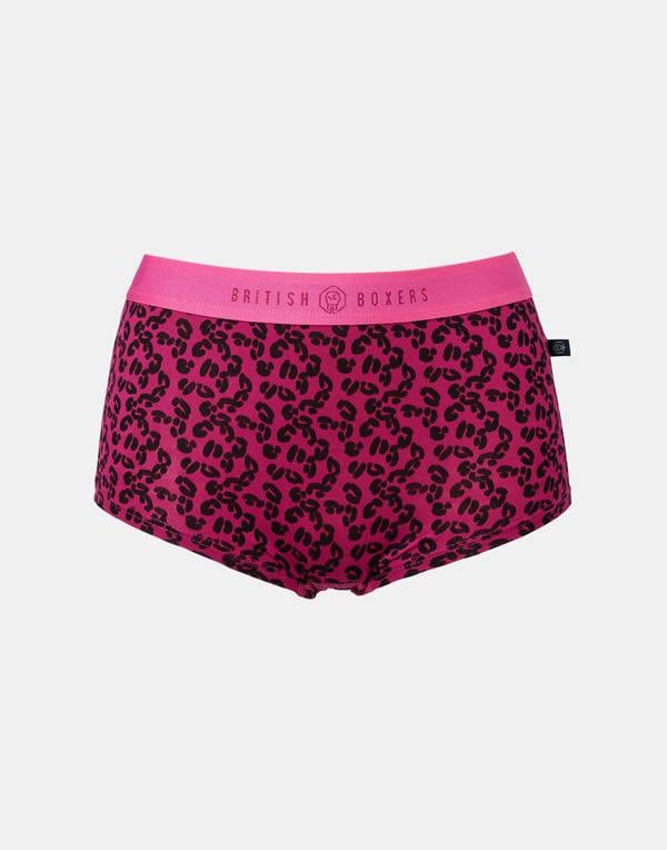 British Boxers Women's Bamboo Hipster Boxer Brief – Wild Damson
