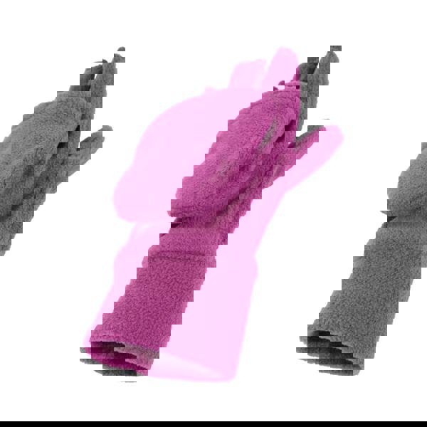 Mountain Warehouse Childrens/Kids Fingerless Fleece Mittens - Pink - 