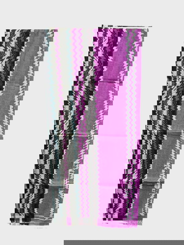Missoni Fuchsia Scarf Wool Purple
