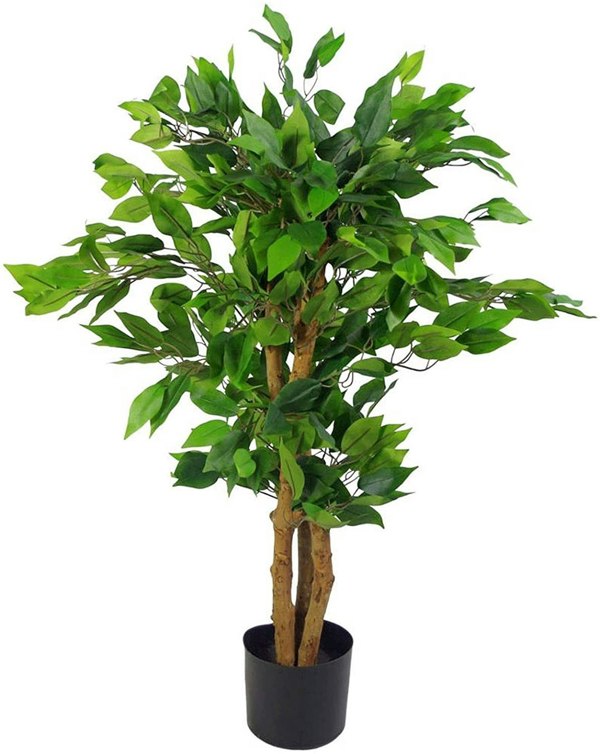 Leaf 90cm Leaf Realistic Artificial Ficus Tree / Plant