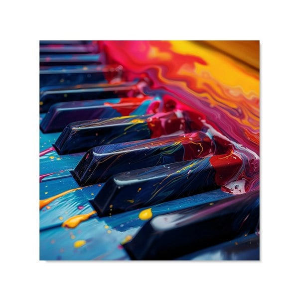 Warren Reed - Designer Colorful Melody: A Piano's Dream Kitchen Splashback