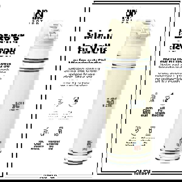 ION8 NFL x ION8 Insulated Steel Water Bottle, NFL Cowboys, 750ml (24oz)